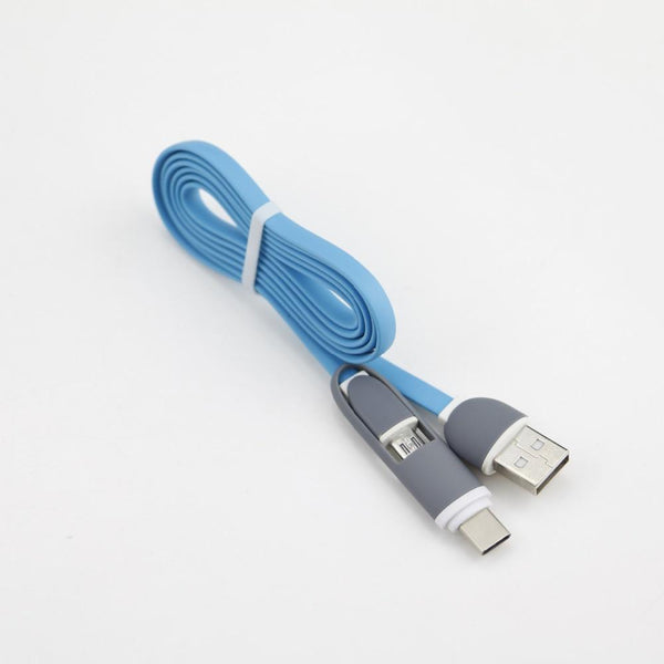 2 in 1 Micro USB to Type C Cable Adapter