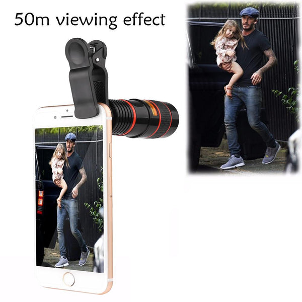 Portable Mobile Phone Camera Lens and Clip