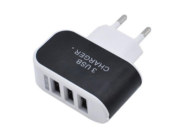 3 Ports Multiple Wall USB Smart Charger Adapter