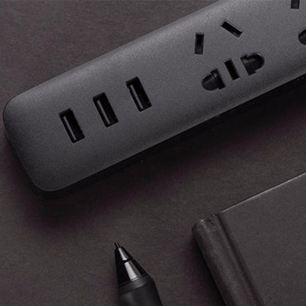 Mini Power Strip with 3 Sockets and USB Adapters