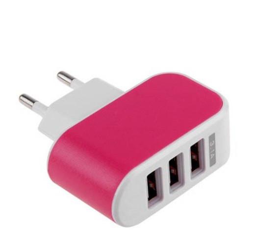 3 Ports Multiple Wall USB Smart Charger Adapter
