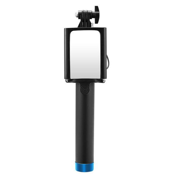 Wired Handheld Selfie Stick Monopod With Mirror
